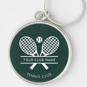 Porte-clés Country Club Nom Tennis Team Green Custom
