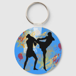 Porte-clés Coup-de-pied de tête de MIXED MARTIAL ART