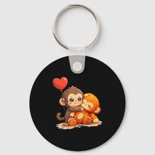 Porte-clés Coup de singe bébé mignon bébé animal drôle grand