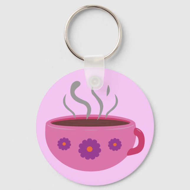 Porte-clés Coupe chaude de café (Recto)