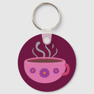 Porte-clés Coupe chaude de café