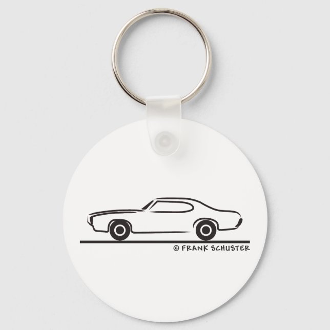 Porte-clés Coupe Pontiac GTO 1969 (Recto)