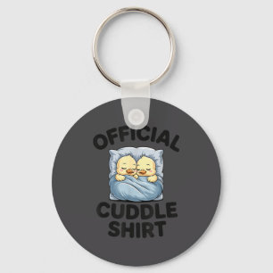 Porte-clés Couple de canards mignons se câlinent