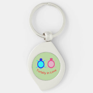 Porte-clés Couple de tortue mignonne