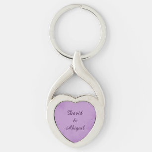 Porte-clés Couple violet magnifique en amour