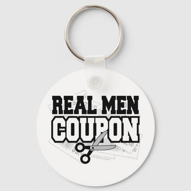 Porte-clés Coupon homme réel (Recto)