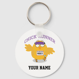 Porte-clés Coureur de poussins personnalisez