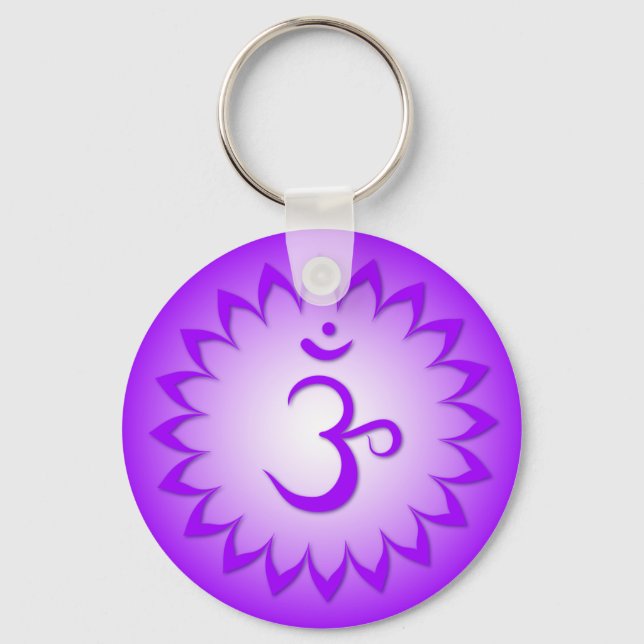 Porte-clés Couronne Chakra - Sahasrara (Recto)