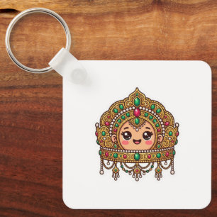 Porte-clés Couronne de mariage marocaine Kawaii mignonne Trad