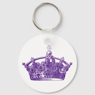 Porte-clés Couronne royale pourpre