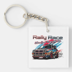 PORTE-CLÉS COURSE DE RALLY ITALIEN - QUAND LA VITESSE RENCONT