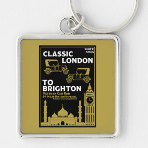 Porte-clés Course De Voiture Vétérinaire De Londres À Brighto