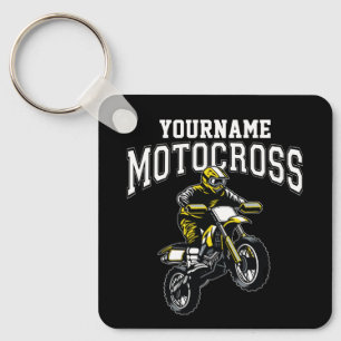 Porte-clés Course Motocross Dirt Bike Rider personnalisée
