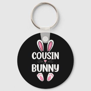 Porte-clés Cousin Bunny Matching Famille Cousin Jour de Pâque