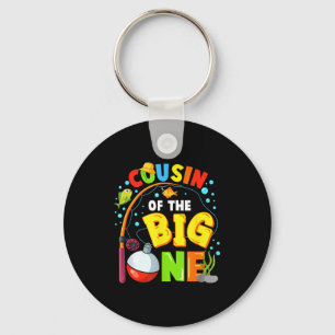 Porte-clés Cousin du grand garçon pêcheur famille anniversair