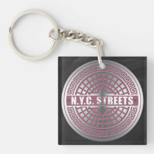 Porte-clés Couvercles de regards NYC