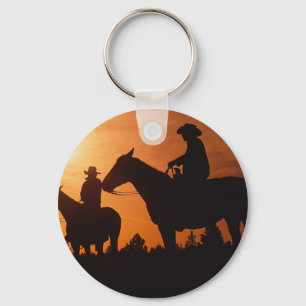 porte-clés cow-boys sur chevaux
