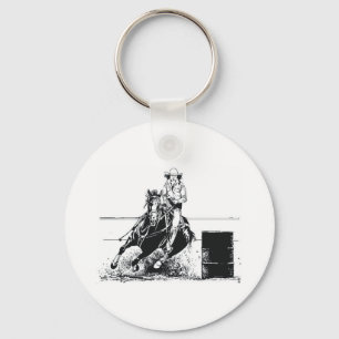 Porte-clés Cow-girl de rodéo de PIÈCE EN T