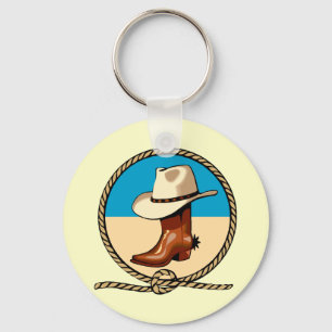 Porte-clés Cowboy, Cowgirl, Casquette et démarrage