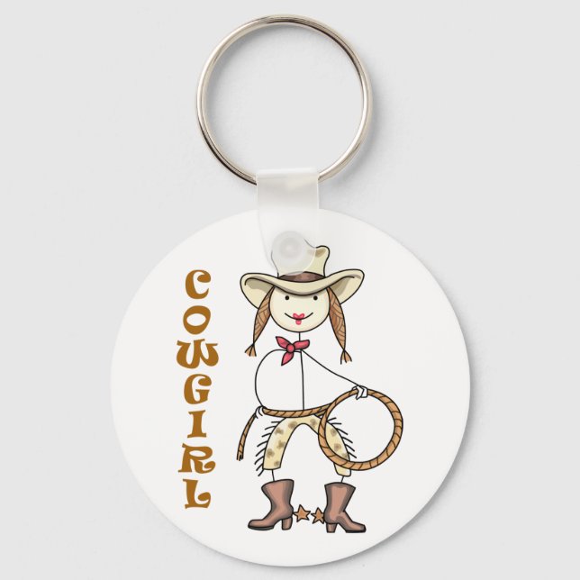 Porte-clés Cowgirl (Recto)
