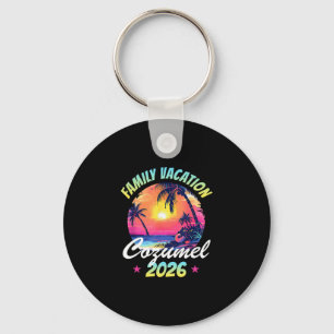 Porte-clés Cozumel 2026 Vacances Familiales Throwck Rétro Pla