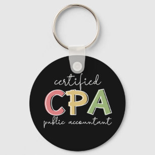 Porte-clés CPA Certified Public Accountant Gifts