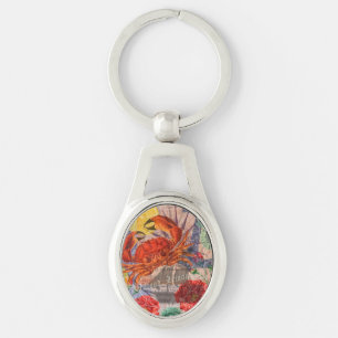 Porte-clés Crabe Plage Nautique Art de la mer