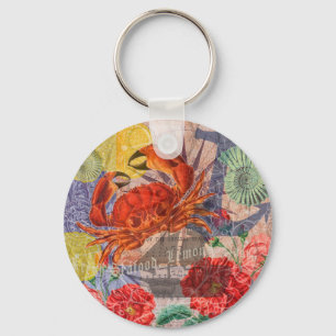 Porte-clés Crabe Plage Nautique Art de la mer