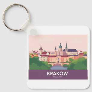 Porte-clés Cracovie Pologne Pastel Voyage – Château de Wawel