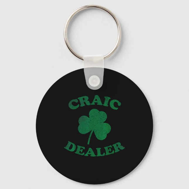 Porte-clés Craic Er Funny St. Patrick's Day Shamrock Tee  (Recto)