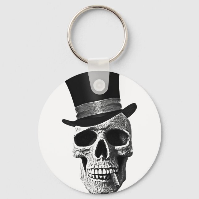 Porte-clés Crâne de chapeau supérieur (Recto)