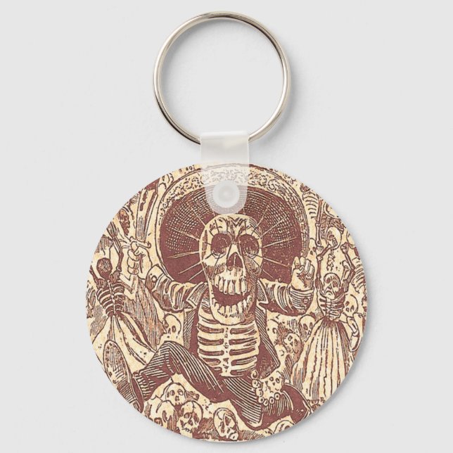 Porte-clés Crâne de Oaxaca, La Calavera Oaxaqueña (Recto)