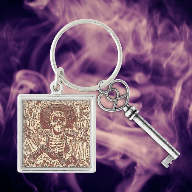 Porte-clés Crâne de Oaxaca, La Calavera Oaxaqueña (Skull from Oaxaca, La Calavera Oaxaqueña Keychain)