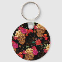 crâne floral
