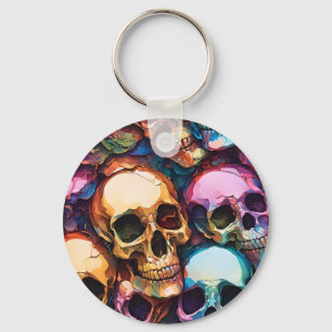 Porte-clés Crânes funky