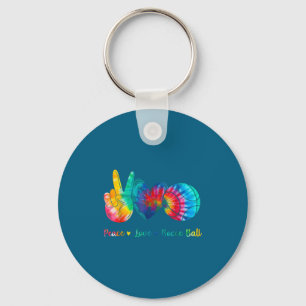 Porte-clés Cravate Peace Love Bocce Ball