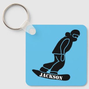 Porte-clés Crayon de snowboard Freeride bleu Snowboard