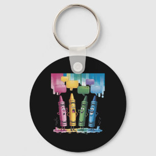 Porte-clés Crayon Humeur Couleurs Crayons Mignons Vendredi Pr