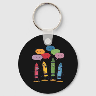 Porte-clés Crayons de couleur humeur de crayon à la mode Prof