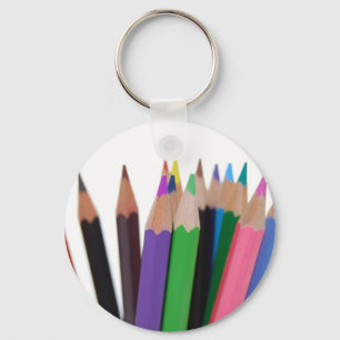 Porte-clés crayons de couleurs