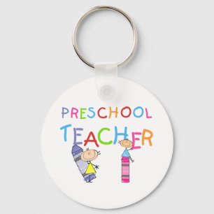 Porte-clés Crayons Enseignants préscolaires TShirts et cadeau