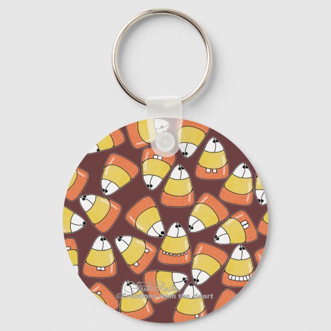 Porte-clés CRAZY Candy Corn ! (Recto)