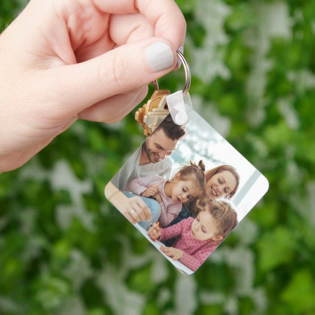 Porte-clés Create Your Own Photo Custom Pic Double Sided (main)