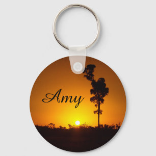 Porte-clés Create your own Sunset silhouette keyring