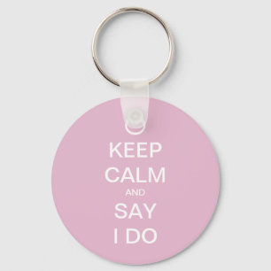 Porte-clés Création de mariage personnalisable Keep Calm