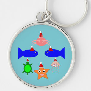 Porte-clés Créatures de la mer de Noël