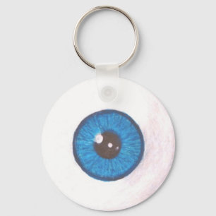 Porte-clés Creepy Blue Eyeball Keychain