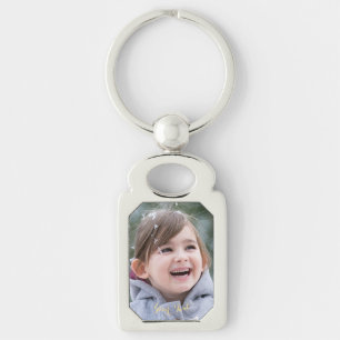 Porte-clés Créer un Porte - clé photo couleur argent personna