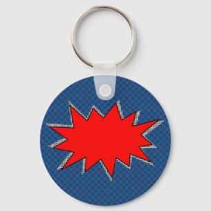 Porte-clés Créez vos propres super-héros Onomatopoeias ! POW