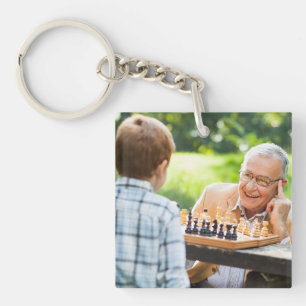 Porte-clés Créez Votre Propre Cadeau Photo de Petits-Enfants